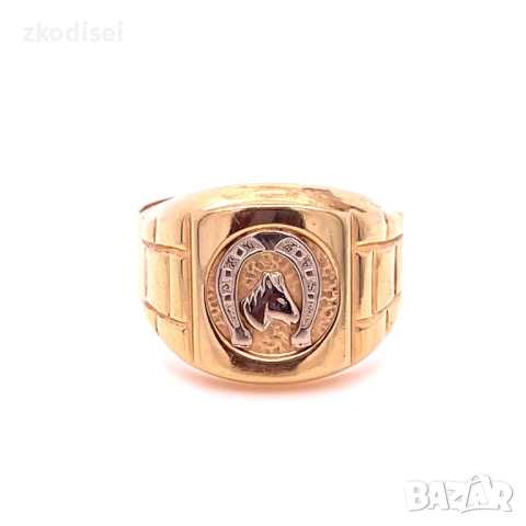Златен мъжки пръстен 5,51гр. размер:69 14кр. проба:585 модел:38179-1