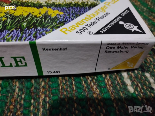 Пъзел "Keukenhof” Ravensburger 1970г. 500 части, снимка 4 - Пъзели - 54528586
