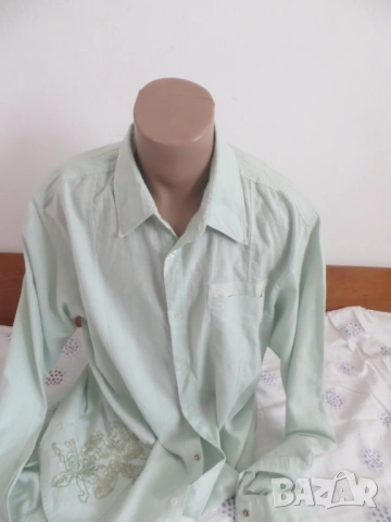Мъжки ризи с дълъг ръкав лен и памук , снимка 7 - Ризи - 42483572