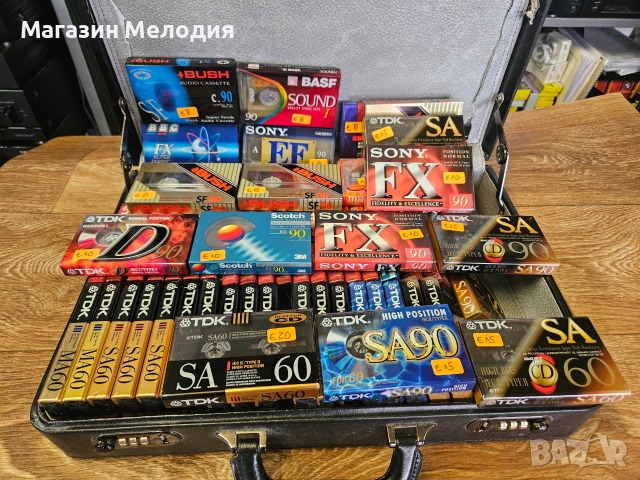 Аудио касети SONY, TDK, Maxell, BASF и други. Чисто нови, запечатани. Цени от 8 до 25€ за брой, снимка 2 - Аудио касети - 55184079