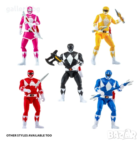Трансформираща се екшън фигура Power Rangers Yellow Ranger с аксесоари – Auto-Morphin Trini, снимка 8 - Фигурки - 54944353