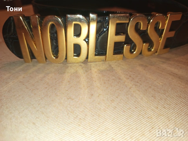 NOBLESSE Оригинал Нов Дамски Стилен Кожен Колан 95см., снимка 2 - Колани - 54393594