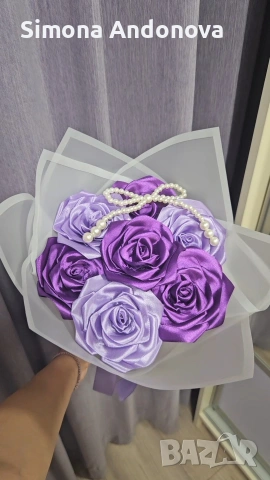 Лилаво букетче 💜, снимка 2 - Подаръци за жени - 54944788
