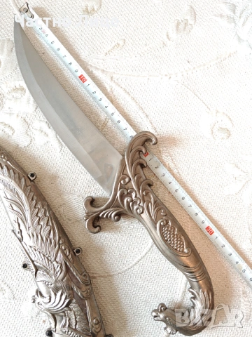 Султански Мюсюлмански Нож Кама Ятаган Острие, снимка 4 - Антикварни и старинни предмети - 53960940