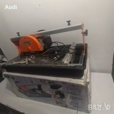 EINHELL 600W машина за водно рязане на плочки, фаянс, теракот, гранитогрес, снимка 4 - Циркуляри - 51911298