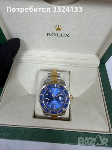 Rolex Submariner Two-tone Yellow
Gold Blue Dial, снимка 2 - Мъжки - 55608767