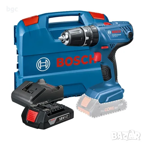 ЧИСТО НОВ к-т BOSCH GSR 18-2-LI Professional 06019E7170