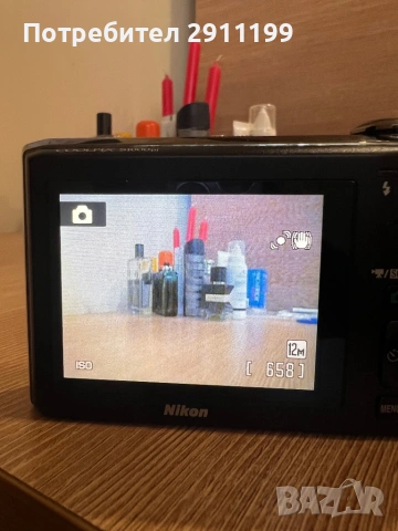 Фотоапарат Nikon 12.1Mp / Built-in Projector с подаръци, снимка 4 - Фотоапарати - 54625931
