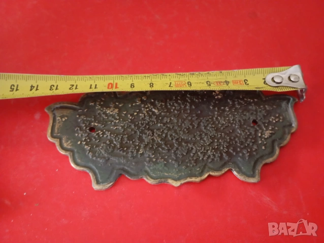 Стара месингова апликация., снимка 2 - Други ценни предмети - 54039384