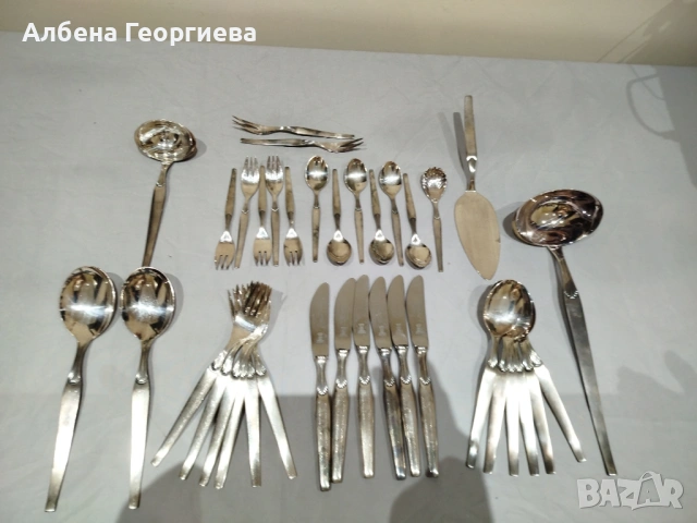 Сребърни прибори  EDEL SOLINGEN ROSTFREI - 120 микрона , снимка 11 - Прибори за хранене, готвене и сервиране - 54718859