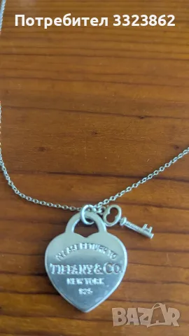 Дамско автентично колие Tiffany & Co, снимка 2 - Колиета, медальони, синджири - 55650406