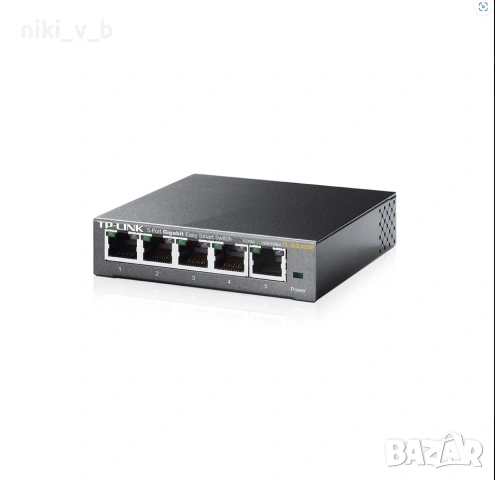 Мрежов Суич TP-Link TL-SG105E, 5Port, 1000Mbps, снимка 4 - Суичове - 54987353