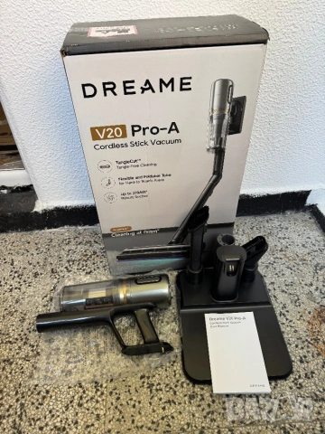 ЗА ЧАСТИ Безжична Вертикална Прахосмукачка Dreame V20 Pro-A 210AW със Стойка 90 мин. работа, 24000Pa
