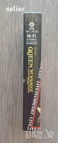 Queen ‎– We Will Rock You Оригинална VHS касета Издание 🇬🇧 UK 1989г Състояние VG+ Цена:15 евро  Фи, снимка 3 - Други жанрове - 54961652