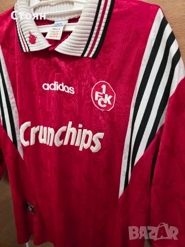 Adidas Kaiserslautern ретро фланелка , снимка 3 - Футбол - 55659868