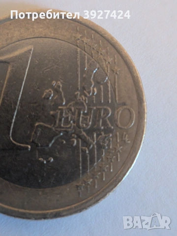 Монета от 1Euro Франция1999 с дефект, снимка 2 - Други ценни предмети - 54657361