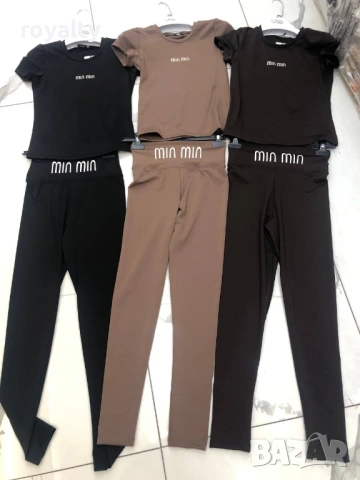 Miu Miu Нов Дамски Комплект Миу Миу Различни Цветове 