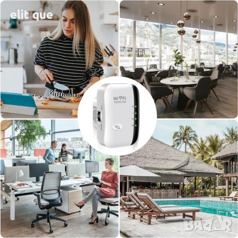 Wi-Fi Repeater 300Mbps – Усилвател и разширител на Wi-Fi сигнала с LAN порт, снимка 6 - Друга електроника - 55120233