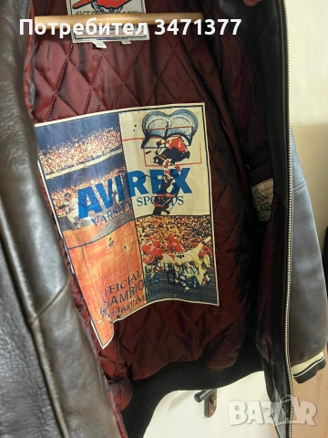 Рядко Колекционерско Яке Avirex USA (80s/90s) L/XL– Безупречно Състояние, снимка 4 - Якета - 55100903