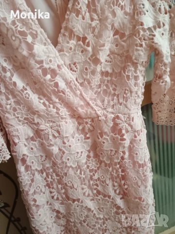 Официална феарична нежна рокля 