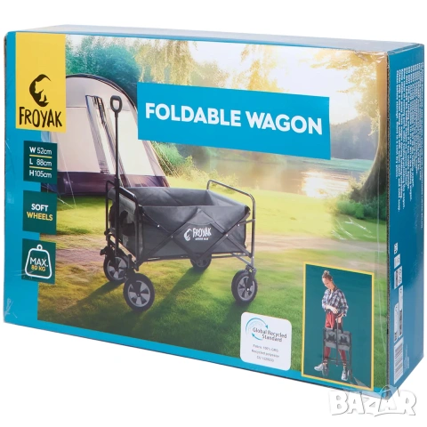 Сгъваема количка Froyak
88 x 52 x 105 см, снимка 6 - Градински инструменти - 55255638