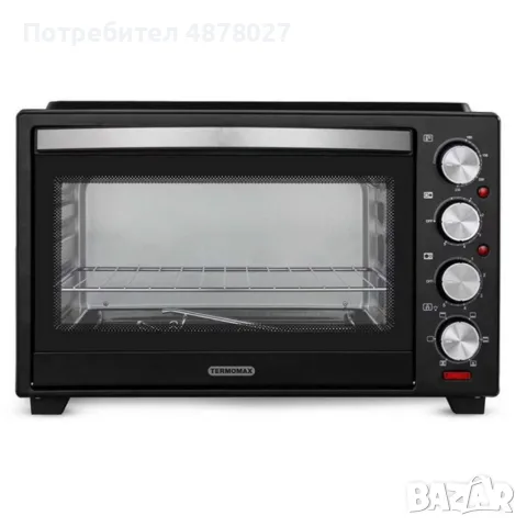 Компактна печка Termomax – фурна + два керамични котлона в едно, снимка 2 - Печки, фурни - 55685551