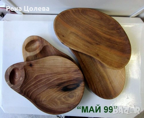 Дървени тарелки от орех, снимка 6 - Други - 54638743