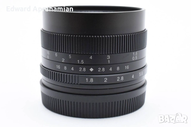 7artisans 50mm f/1.8 - EOS M, снимка 2 - Обективи и филтри - 54594522