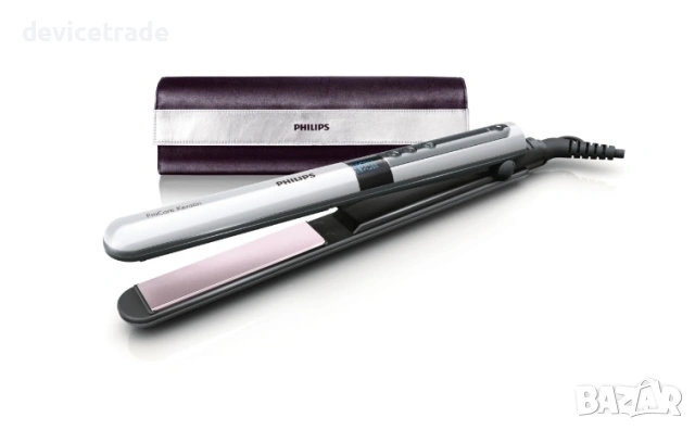 Преса за коса Philips HP8361/00, 230 градуса, LCD, Йонизиране, Керамични плочи с кератиново покритие, снимка 5 - Преси за коса - 54687968
