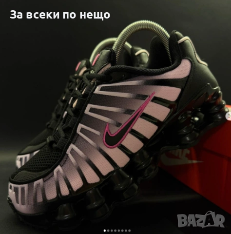 Nike Shox TL Black Playful Pink Дамски Маратонки С Кутия👟Дамски Спортни Обувки Код Kixie5, снимка 8 - Маратонки - 54600025