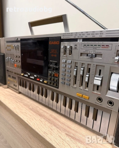 🔈Ретро радиокасетофон със синтезатор CASIO  KX-101 - Boombox🔈, снимка 6 - Радиокасетофони, транзистори - 54638462