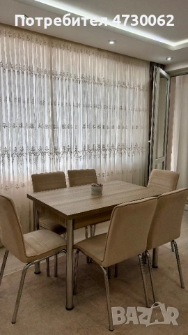 Разтегателна трапезна маса + 6 стола – отлично състояние