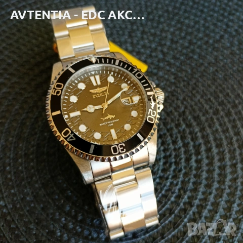 Часовник Invicta ProDriver, 100m, Seiko Caliber/Hattori/TMI C32 кварц, корона на винт, черен, снимка 8 - Мъжки - 54582346
