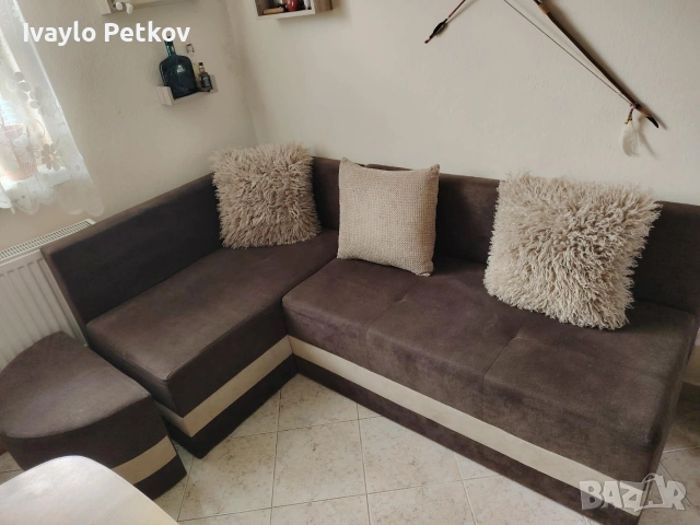 Кухненски ъглов диван, снимка 3 - Дивани и мека мебел - 54414609