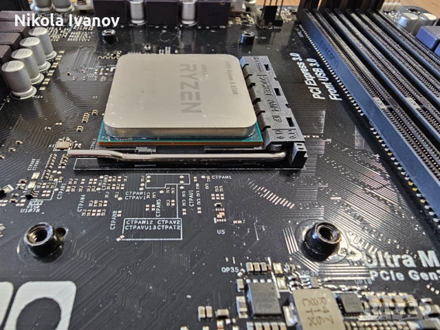 Комплект крепежи + планка за AMD сокет AM4 (за процесори Ryzen) |Bracket | Backplate | motherboard, снимка 7 - Други - 54389143
