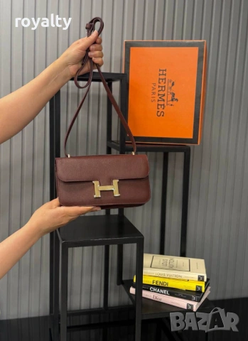 Hermes Нова Дамска Кожена Чанта Ерме Различни Цветове , снимка 2 - Чанти - 54866807