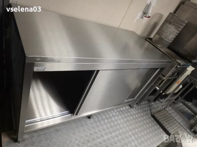 Шкаф с плъзгащи врати от неръждаема стомана за професионална кухня, снимка 2 - Обзавеждане на кухня - 55352591