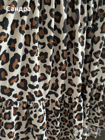 Леопардова рокля, снимка 2 - Рокли - 54250978