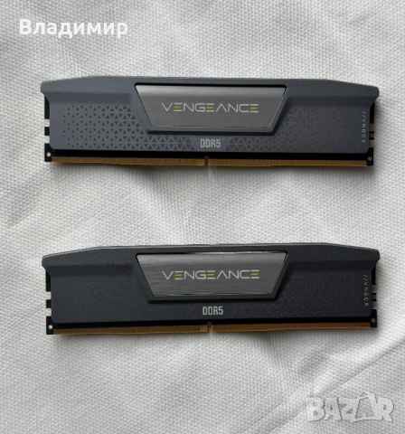 Corsair VENGEANCE 64GB (2x32GB) DDR5 6000MHz CL30 XMP/EXPO като нова, снимка 2 - RAM памет - 54253708
