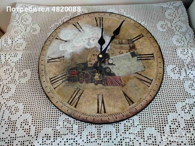Стенен часовник РЪЧНА декорация, снимка 7 - Стенни часовници - 55240422