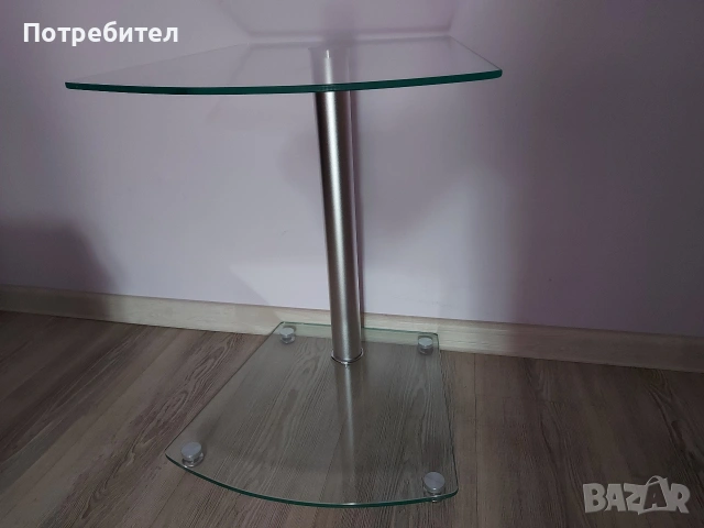 Стъклена разглобяема масичка 40/30, снимка 3 - Маси - 55250997