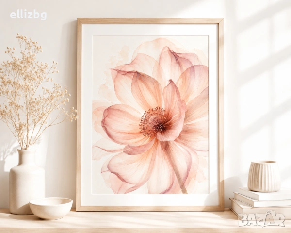 Картина Romantic Bloom, снимка 2 - Картини - 54606450