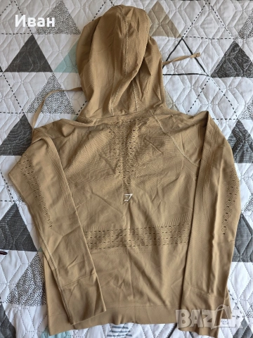 дамско спортни горнище суичър gymshark размер S, снимка 3 - Спортни екипи - 54236017