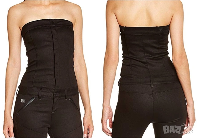 G-Star Raw Pavan Ankle Suit оригинален черен гащеризон XS и L, снимка 3 - Гащеризони - 54706764