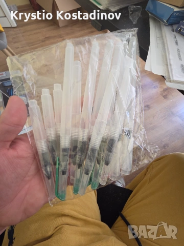 професионални четки с резервоар за вода (Water Brush Pens) – идеални за акварел и скици, снимка 3 - Други - 55241037