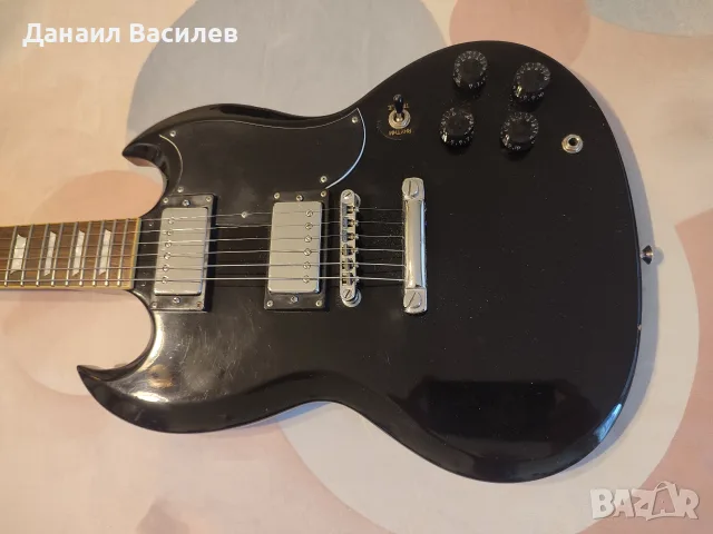 Samick GS450 BK – Set Neck – HH – Отлично състояние, снимка 2 - Китари - 55393871