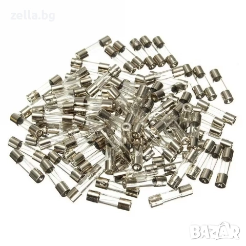 Комплект от 100 стъклени предпазителя 10A 250V – 5x20mm – Бърза защита за захранвания 10476, снимка 3 - Друга електроника - 54706335