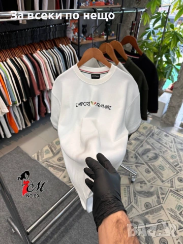 Emporio Armani Мъжка Тениска👕Мъжка Блуза С Къс Ръкав Емпорио Армани - Различни Цветове Код SK1207