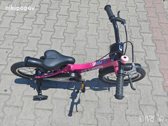 CROSS Алуминиев велосипед 16" DAISY нов розов, снимка 2 - Велосипеди - 54885076