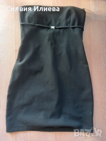 Къса черна рокля zara, снимка 3 - Рокли - 54321634